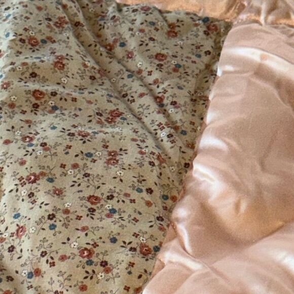 Vintage 1950’s 1960’s Pink Quilted King Size Comforter Blanket 109”X90” - Picture 3 of 12